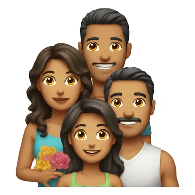 latino family sticker