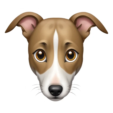 Create a brindle whippet emoji sticker