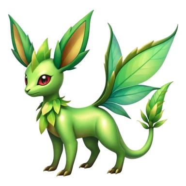 Shiny Exotic Flygon-Leafeon-Hybrid-Creature sticker