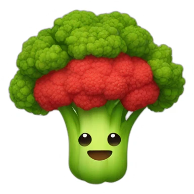 Red brocoli sticker