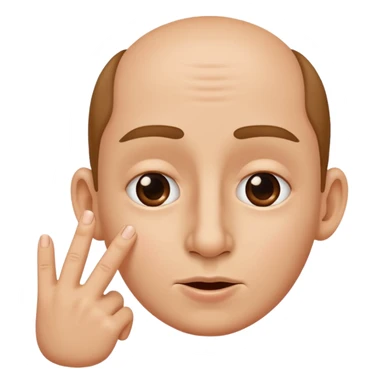 Two fingers in the nose sticker