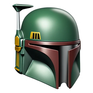 Boba fett helmet sticker