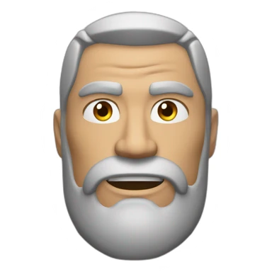 Mec musclé tête peur sticker