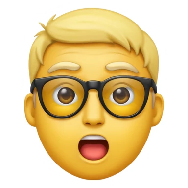 an emoji pulling down his sunglasses looking surprised sticker