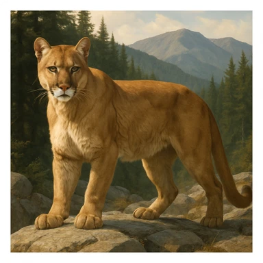 Mountain lion sticker