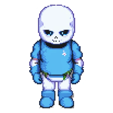 Sans character classic pose sticker