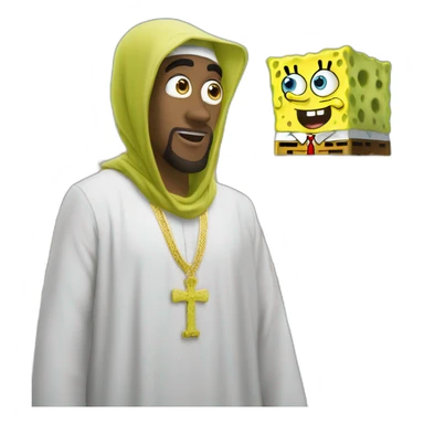 spongebob at umrah sticker