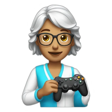Librarian with gamepad  sticker