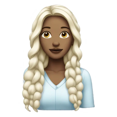 whiteyoung woman ice sticker