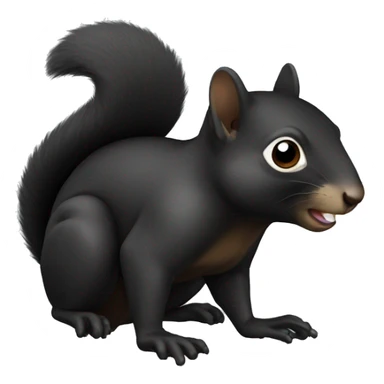 black squirrel sticker