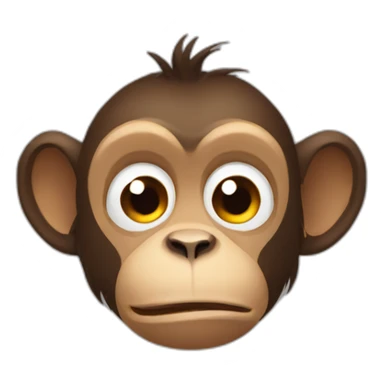 Tired monkey sticker
