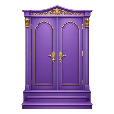 42-foot purple steps in floor map way to wardrobe closet sticker