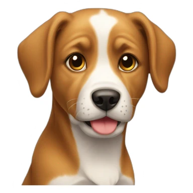Chien sur chat sticker