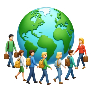 Razem w stronę zielonego świata! sticker