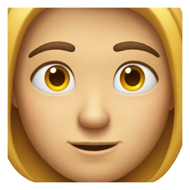 emoji face with one eyebrow raised and eyes slightly closed with a smirk  sticker