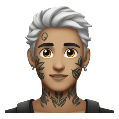 rowan whitethorn tan skin face tattoo sticker