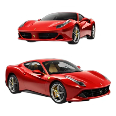 Ferrari purosangue car in red color sticker