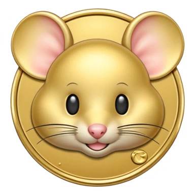 mouse coin sticker