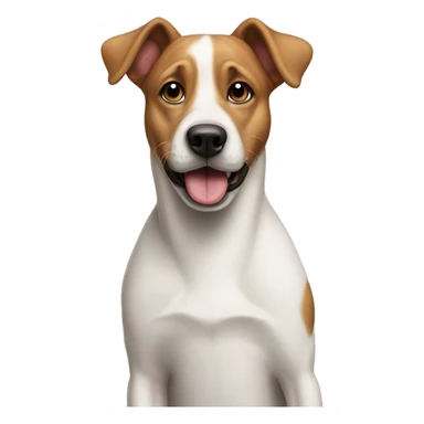 dog with text this fella so silly sticker