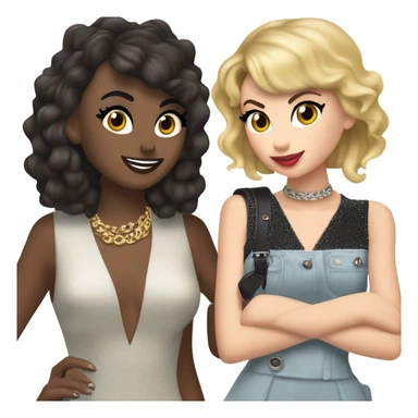 Taylor swift and charli xcx sticker