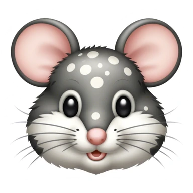 black and white spotted mouse  sticker