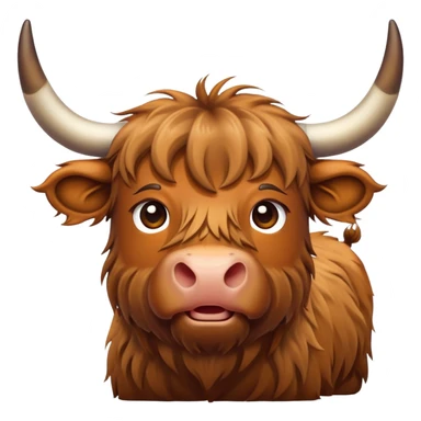 Highland cow sticker