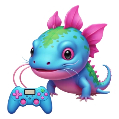 Axolotl gaming sticker
