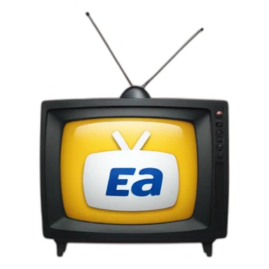 Tv with the Ea sports logo on it sticker
