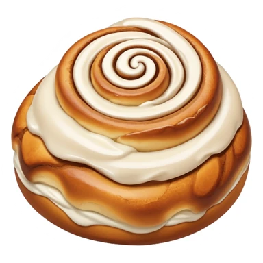 cinnamon roll with icing sticker