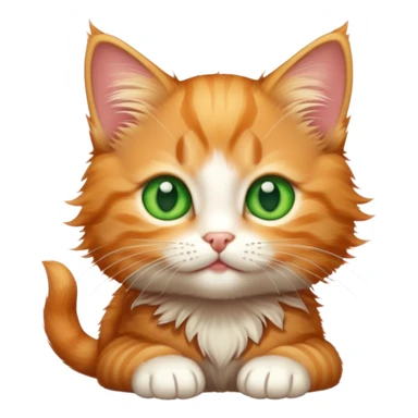 Ginger tabby kitten sticker