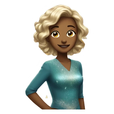 Dazzling sparkling stars sticker