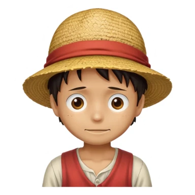 Luffy chapeau de paille que le chapeau sticker