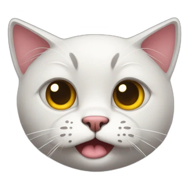cat with sad expression, gloomy eyes, sorrowfull mouth sticker