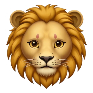 lion with face tattoo sticker
