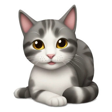 Cat with my hugs sticker