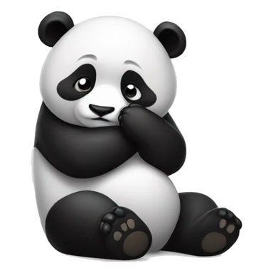 cute panda facepalm sticker