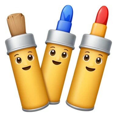 artist paint tubes sticker