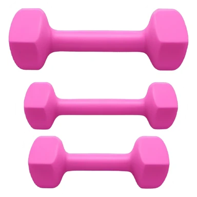 pink dumbbells sticker