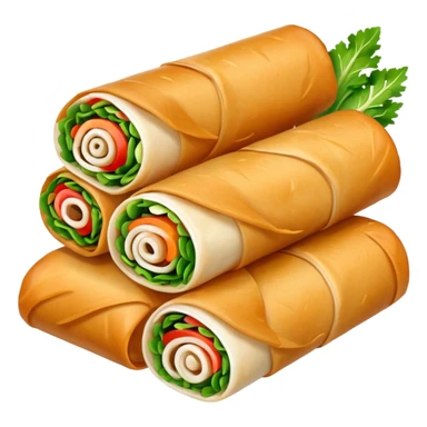spring rolls vector make them løøo very real sticker