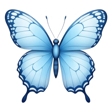 Baby blue butterfly  sticker
