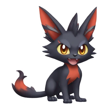 Noivern-Litten-Zorua-Torracat-Fakemon-hybrid full body sticker