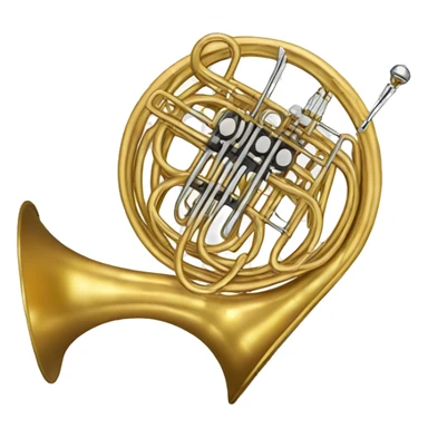 French horn sticker
