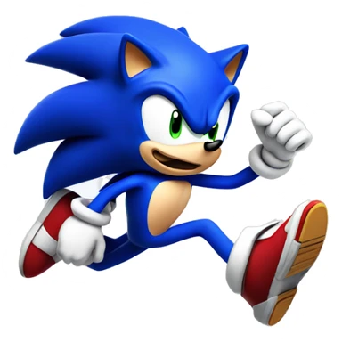 Sonic the hedgehog running  sticker