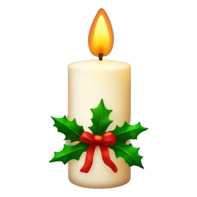 christmas candle sticker