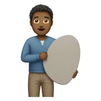 Person holding a board written  “ask me if I care “ sticker