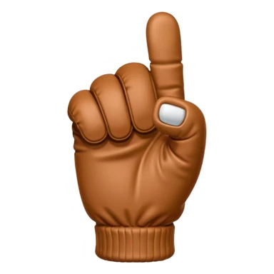 thumbs up in bernie sanders brown mitten sticker