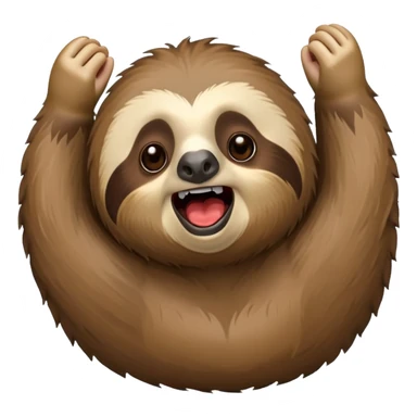 I want a cute Sloth screaming « Motivation ! » sticker