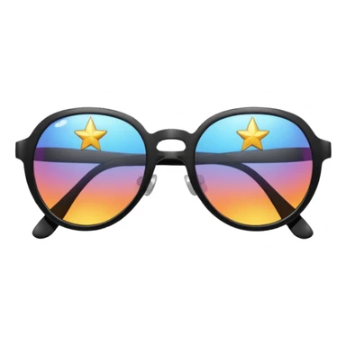 star shape sunglasses sticker