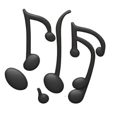 music notes embarassed sticker
