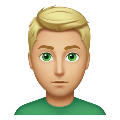 Lance Bass green eyes, blonde hair sticker